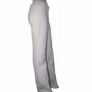 NEW ALEXANDER MCQUEEN WHT COTTON PANTS IT 42